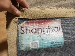 Alfombra pelo largo beige