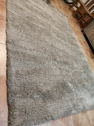 Alfombra pelo largo beige