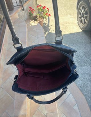 Borsa vintage blu scuro