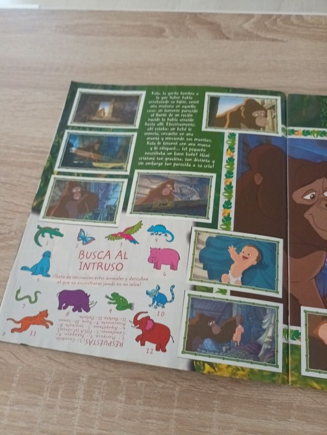 Álbum de cromos Disney Tarzán Panini COMPLETO
