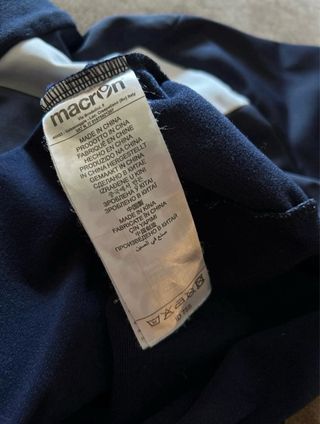 Felpa Macron blu con zip 1/4