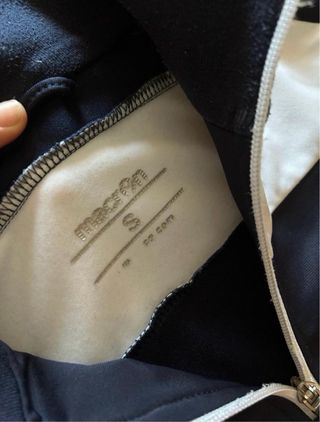 Felpa Macron blu con zip 1/4