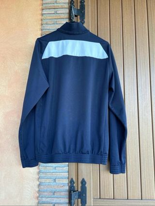 Felpa Macron blu con zip 1/4