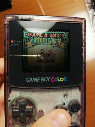 Nintendo Game Boy Color Morado + Juego