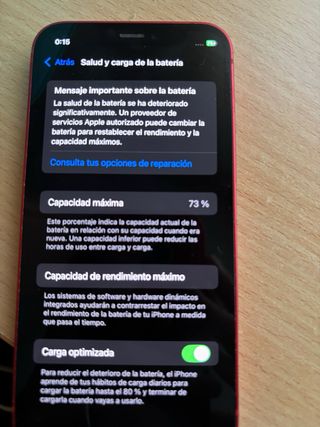 iPhone 12 mini rojo