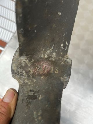 Hélice de barco de bronce