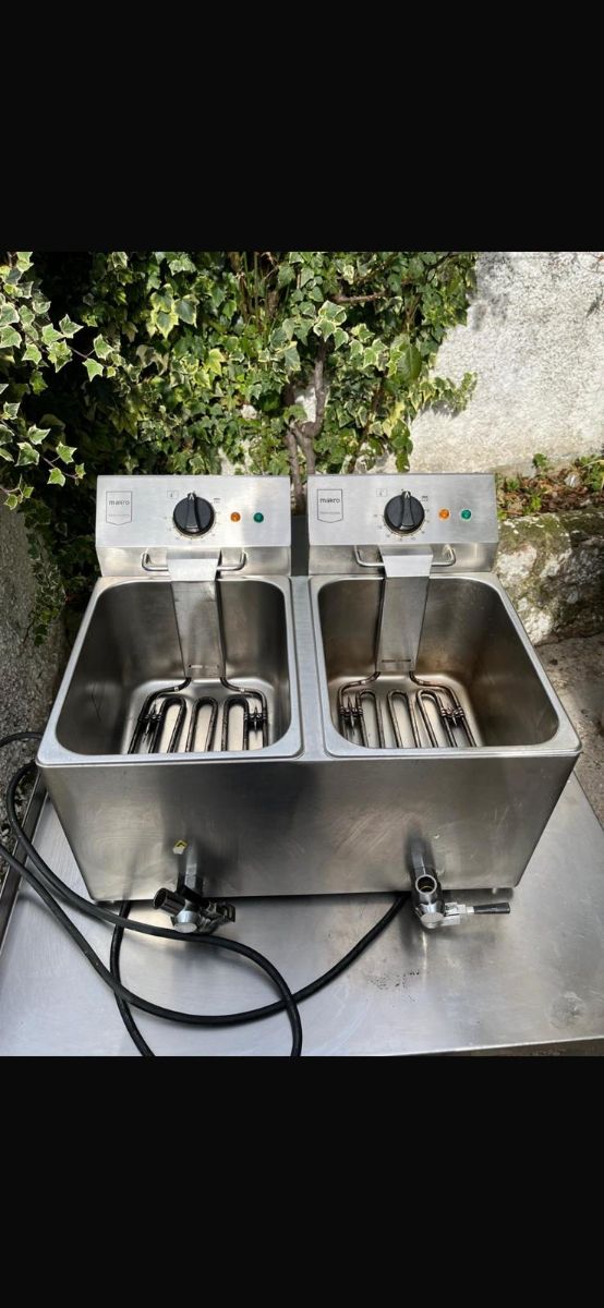 Friggitrice elettrica industriale doppia