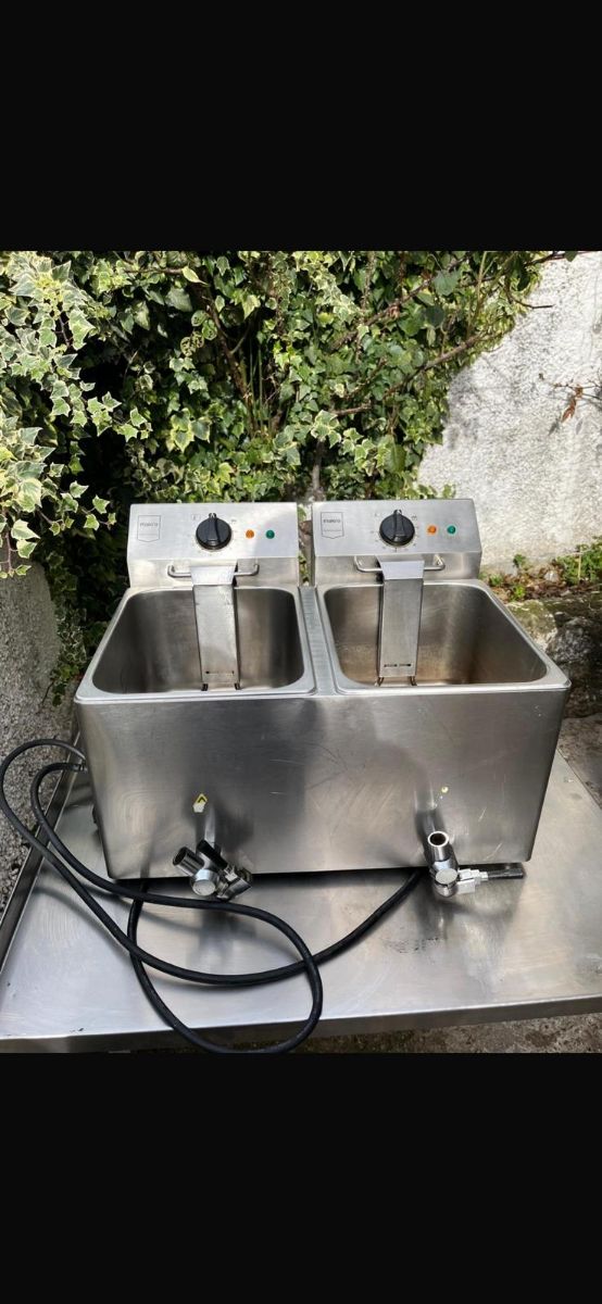 Friggitrice elettrica industriale doppia