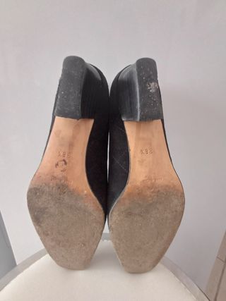 Scarpe eleganti nere scamosciate