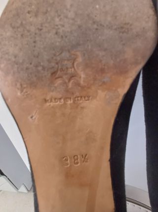 Scarpe eleganti nere scamosciate