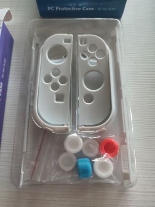 Protectores Moorerr para NS OLED Blanco