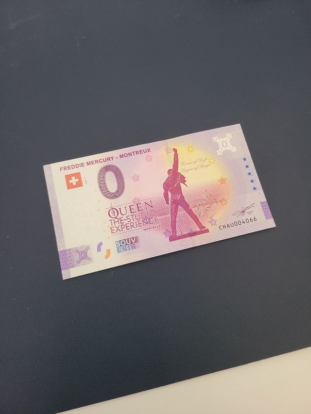 Billete Conmemorativo Freddie Mercury Montreux