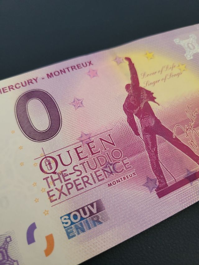 Billete Conmemorativo Freddie Mercury Montreux