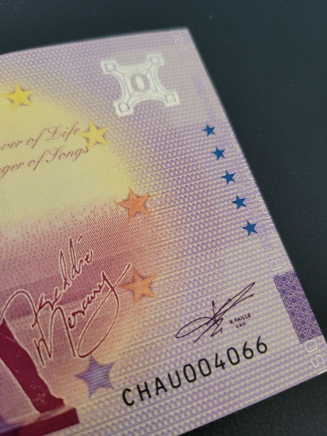 Billete Conmemorativo Freddie Mercury Montreux