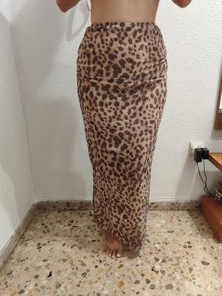 Falda Shein Animal Print Talla S sin estrenar 