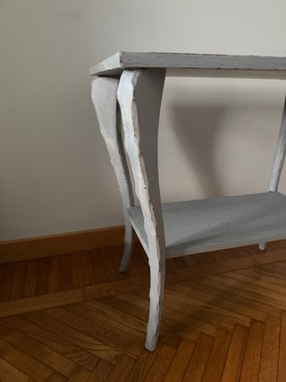 Mobile TV/consolle shabby chic con ripiano
