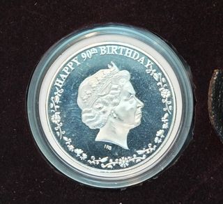Moneda Canadá 90 Aniversario Reina Isabel II
