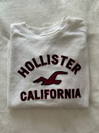 Jersey Hollister Blanco Talla L