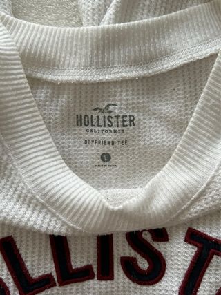 Jersey Hollister Blanco Talla L