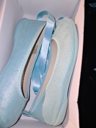 Zapatos Condiz ceremonia niña verde menta