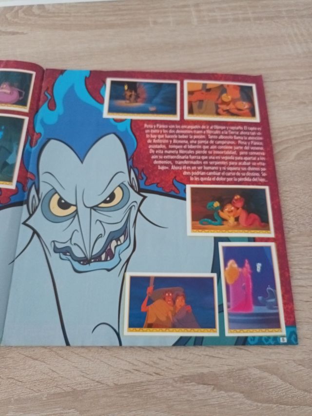 Álbum de cromos Disney Hércules COMPLETO