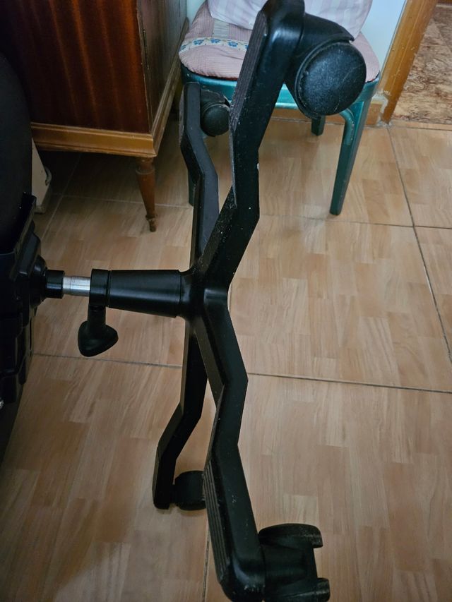 Silla de escritorio polipiel negra