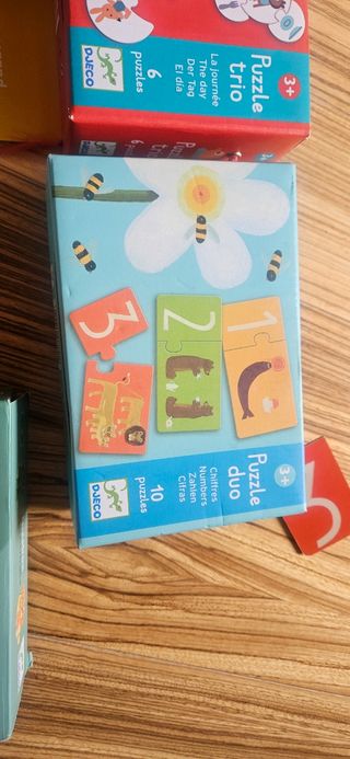Lote 6 Puzzles Djeco Trio Animals