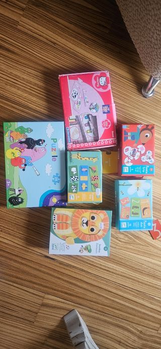 Lote 6 Puzzles Djeco Trio Animals