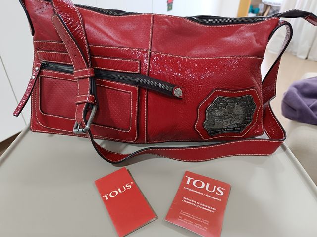 Bolso Tous Rojo Piel Charol