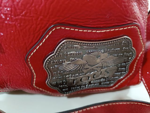 Bolso Tous Rojo Piel Charol