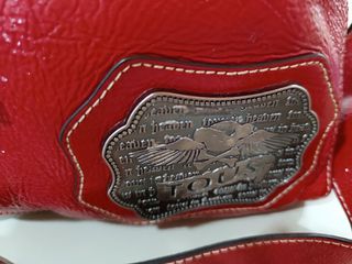 Bolso Tous Rojo Piel Charol