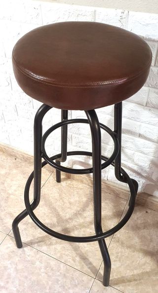 Taburete Alto Cocina/Bar Cuero (imitación) y Metal