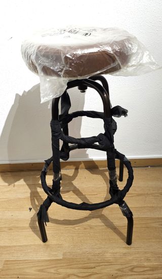 Taburete Alto Cocina/Bar Cuero (imitación) y Metal