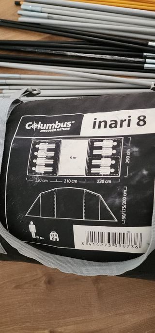Tienda de campaña familiar 8 plazas
