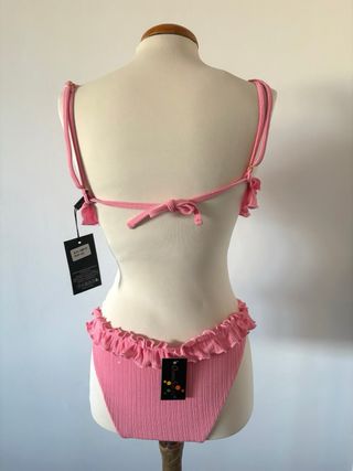 Bikini rosa con brillos