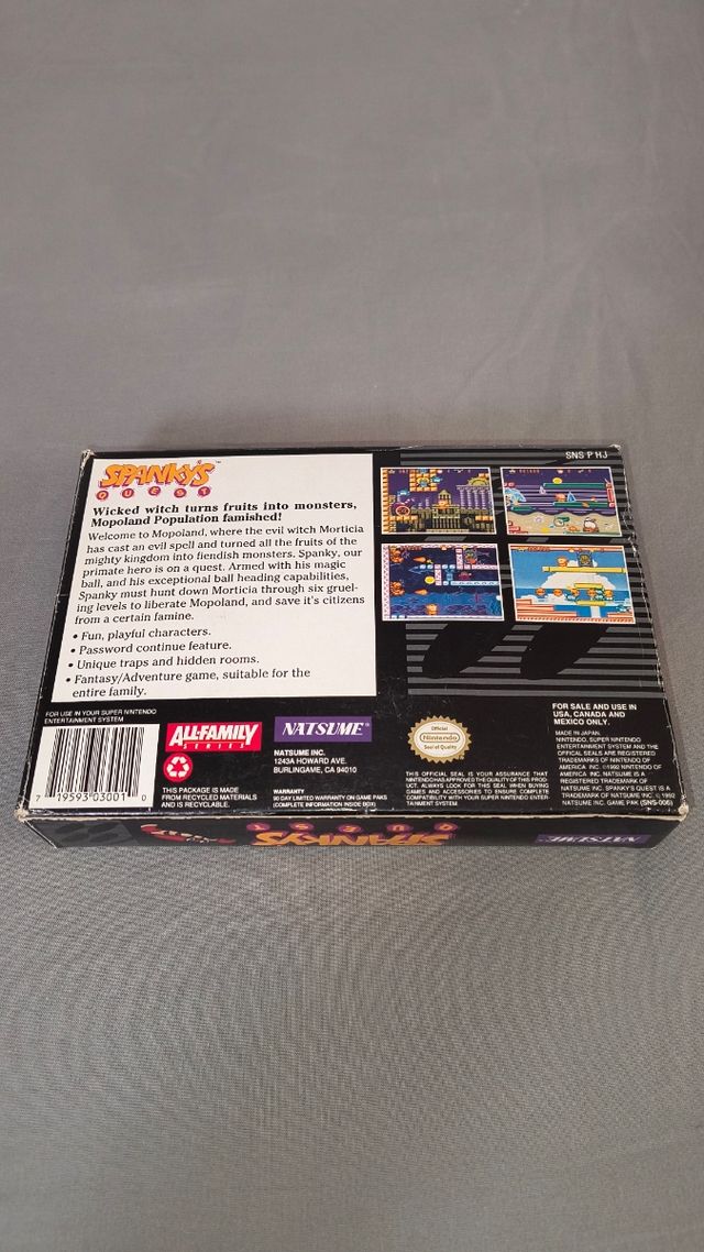 Spanky's Quest SNES Completo USA Super Nintendo