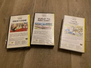 Lote Películas Tintin VHS (Español)