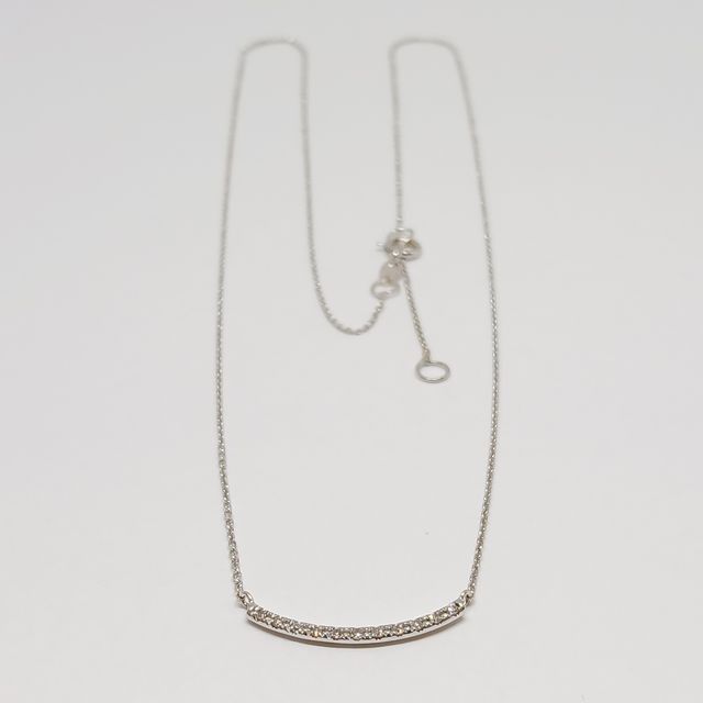 Gargantilla Oro Blanco con Brillantes