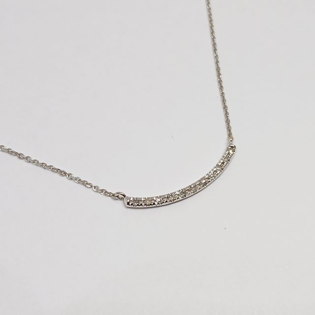 Gargantilla Oro Blanco con Brillantes