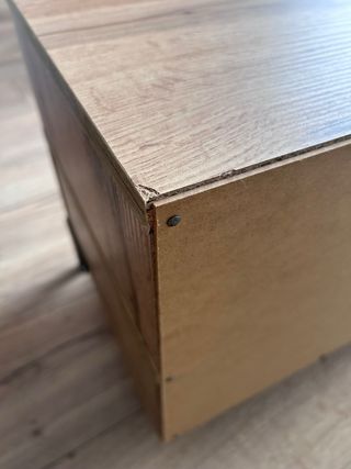 Mueble TV melamina y metal