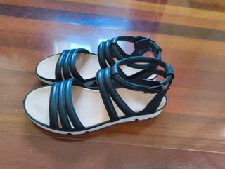 Sandalias Clarks Mujer Negras