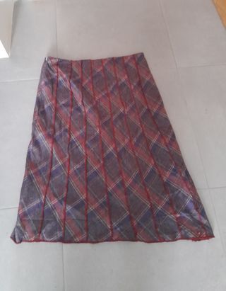 Falda Adolfo Dominguez Talla L Cuadros