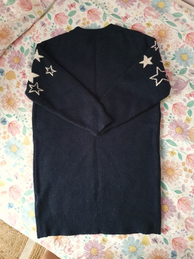 Vestido niña estrellas azul marino 5-6 años