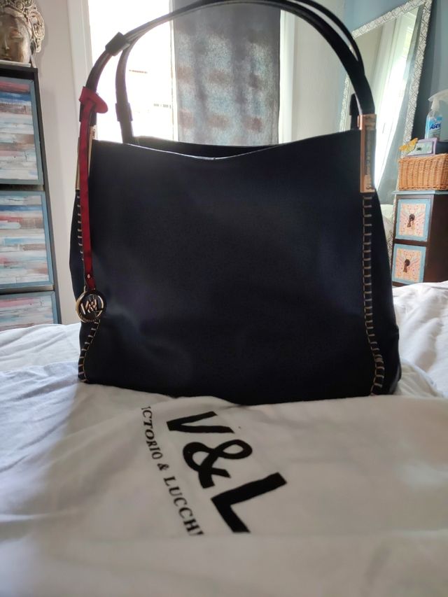 Bolso Vittorio & Lucci Piel Negro