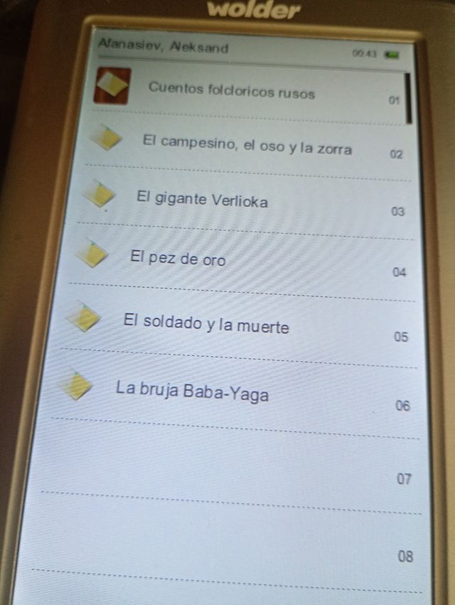 Lector electrónico Wolder miBuk 7.0