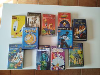 Lote Películas VHS Disney y Animación
