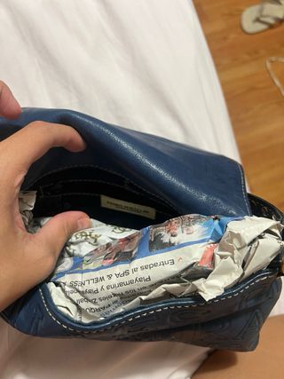 Bolso Pedro Miralles Azul y Dorado