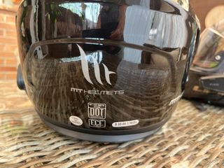 Casco de moto modular negro