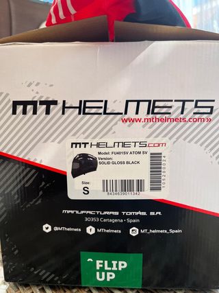 Casco de moto modular negro