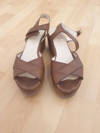 Sandali scarpe Primadonna Pelle Tg 36 made italy